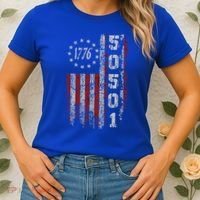 50501 Your Country Needs You American Flag Women's T-Shirt thumb 2