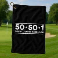 50501 Your Country Needs You Golf Towel thumb 1