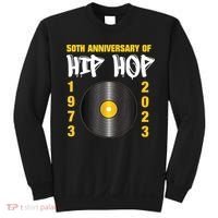 50 Years Hip Hop Vinyl Retro | 50th Anniversary Celebration Sweatshirt thumb 0