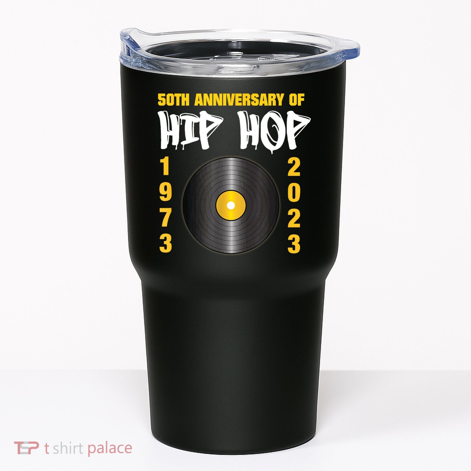 50 Years Hip Hop Vinyl Retro | 50th Anniversary Celebration Tumbler