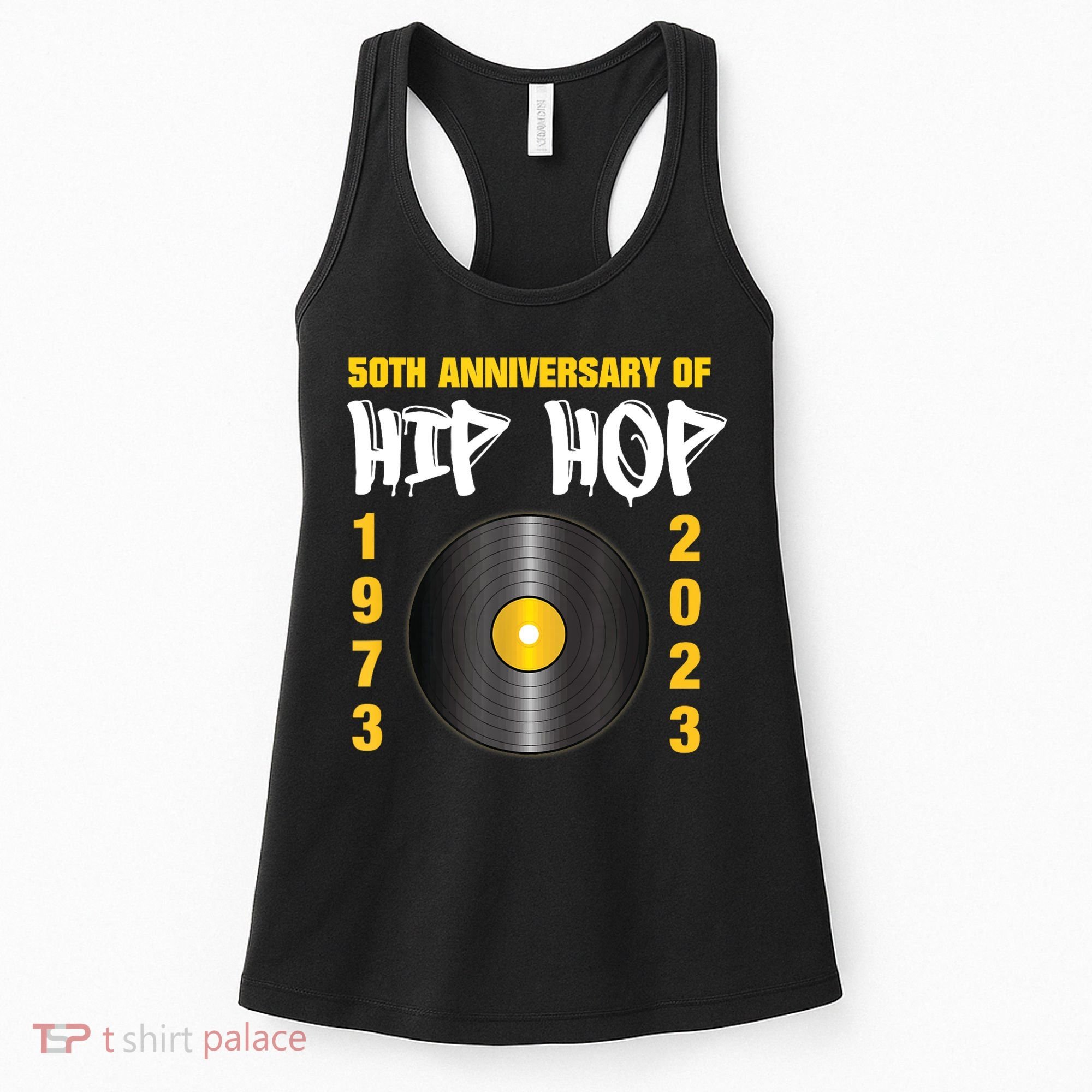 50 Years Hip Hop Vinyl Retro | 50th Anniversary Celebration Women's Tank Top