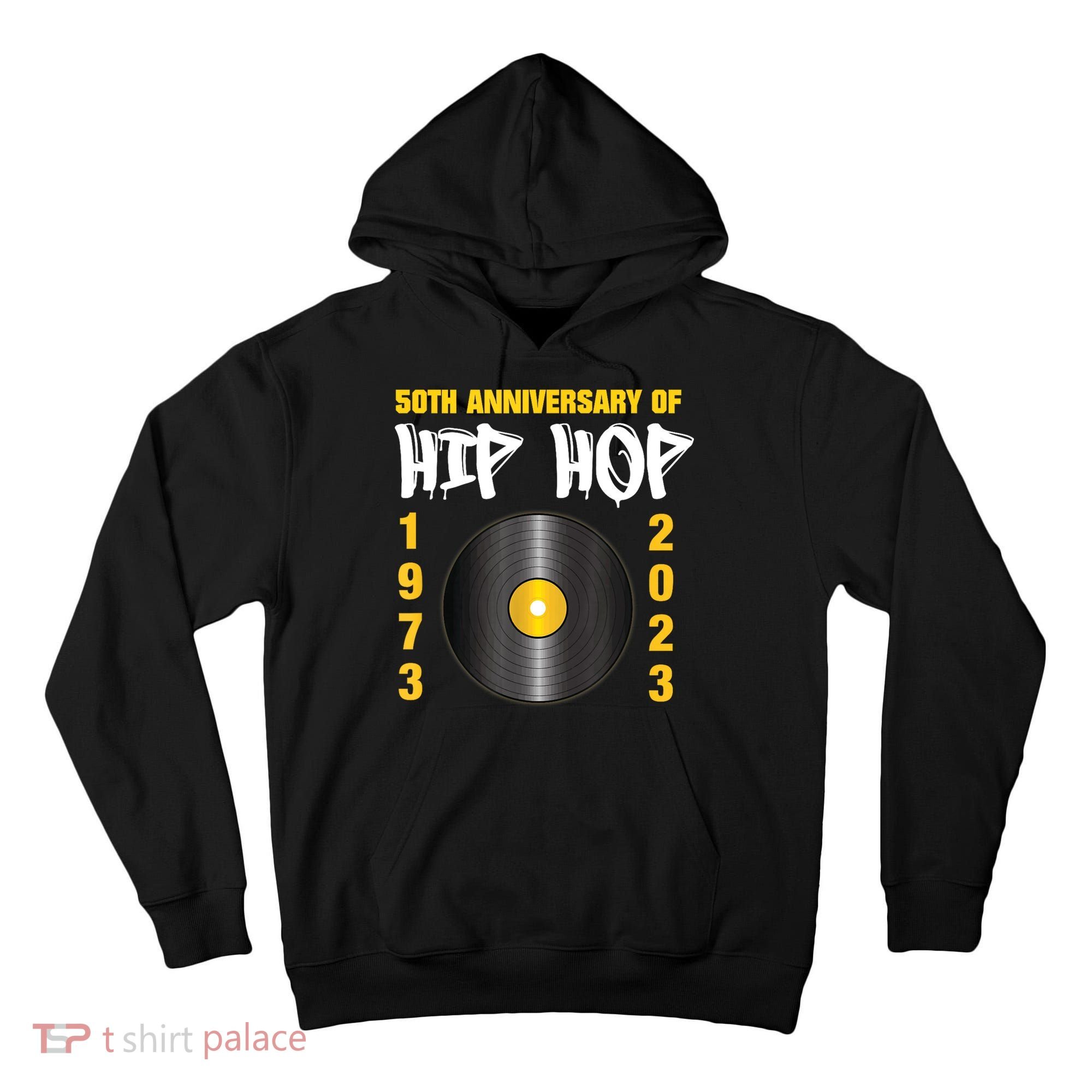 50 Years Hip Hop Vinyl Retro | 50th Anniversary Celebration Tall Hoodie