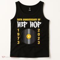 50 Years Hip Hop Vinyl Retro | 50th Anniversary Celebration Tank Top thumb 2