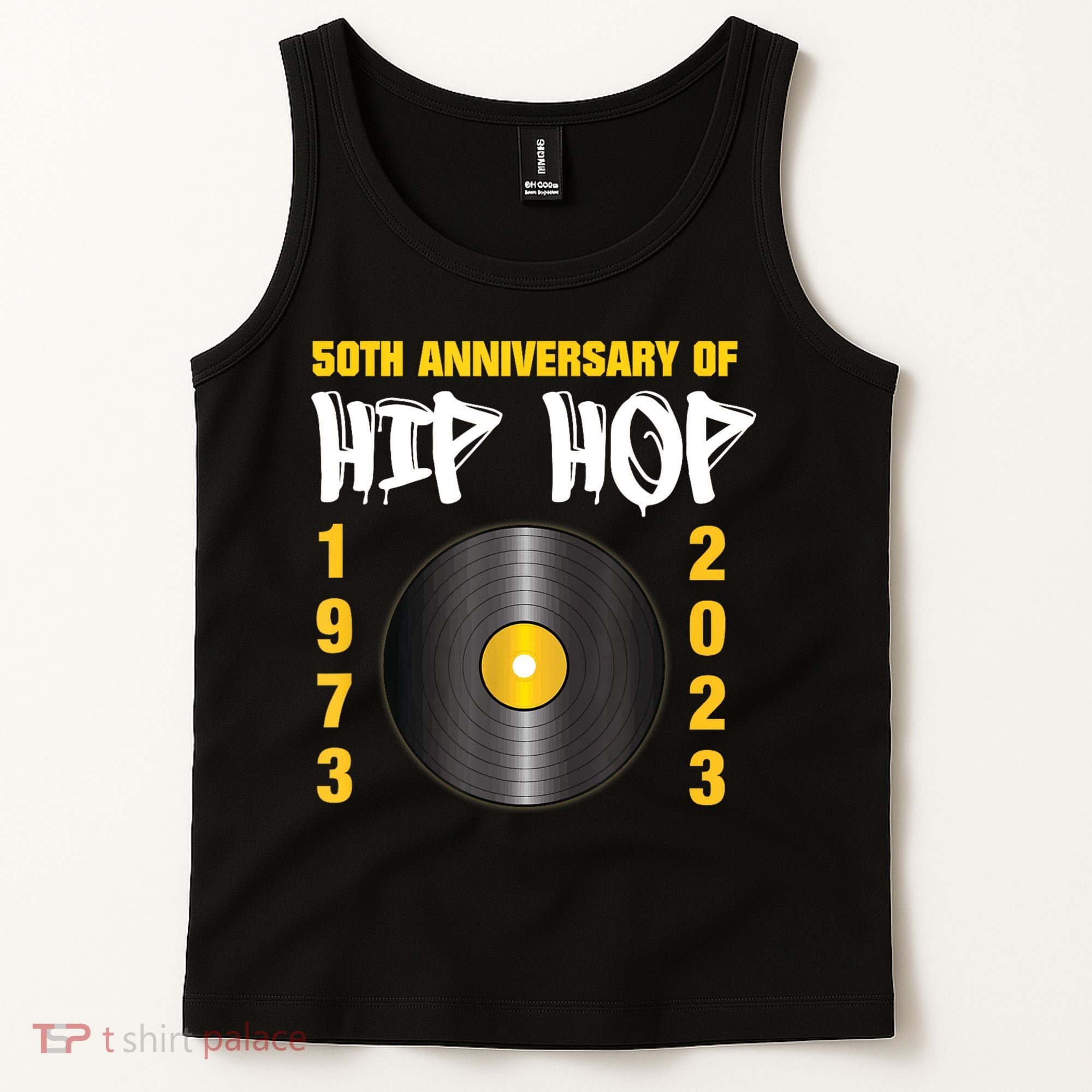 50 Years Hip Hop Vinyl Retro | 50th Anniversary Celebration Tank Top