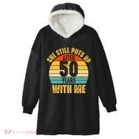 50 Year Marriage Husband 50th Wedding Anniversary Hooded Wearable Blanket thumb 0