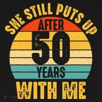 50 Year Marriage Husband 50th Wedding Anniversary Women's Hoodie thumb 2