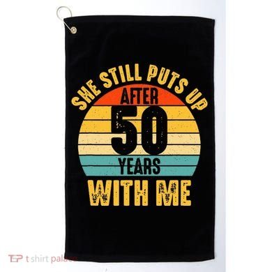 50 Year Marriage Husband 50th Wedding Anniversary Golf Towel