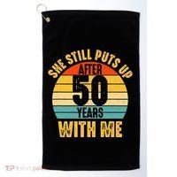 50 Year Marriage Husband 50th Wedding Anniversary Golf Towel thumb 0