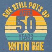 50 Year Marriage Husband 50th Wedding Anniversary Comfort Colors Garment-Dyed Hooded Sweatshirt thumb 2