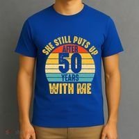 50 Year Marriage Husband 50th Wedding Anniversary T-Shirt thumb 3