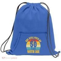 50 Year Marriage Husband 50th Wedding Anniversary Sweatshirt Cinch Pack Bag thumb 0