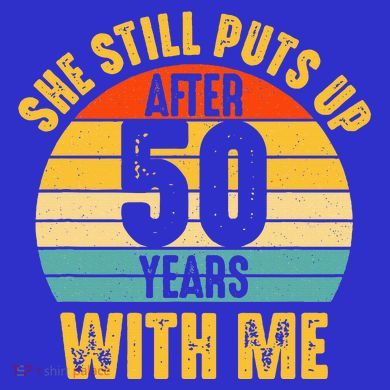 50 Year Marriage Husband 50th Wedding Anniversary Button