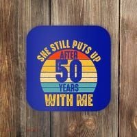 50 Year Marriage Husband 50th Wedding Anniversary Coaster thumb 0
