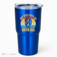 50 Year Marriage Husband 50th Wedding Anniversary Tumbler thumb 0