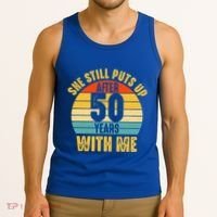 50 Year Marriage Husband 50th Wedding Anniversary Tank Top thumb 3