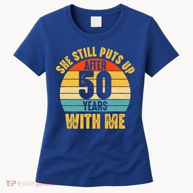 50 Year Marriage Husband 50th Wedding Anniversary Women's T-Shirt