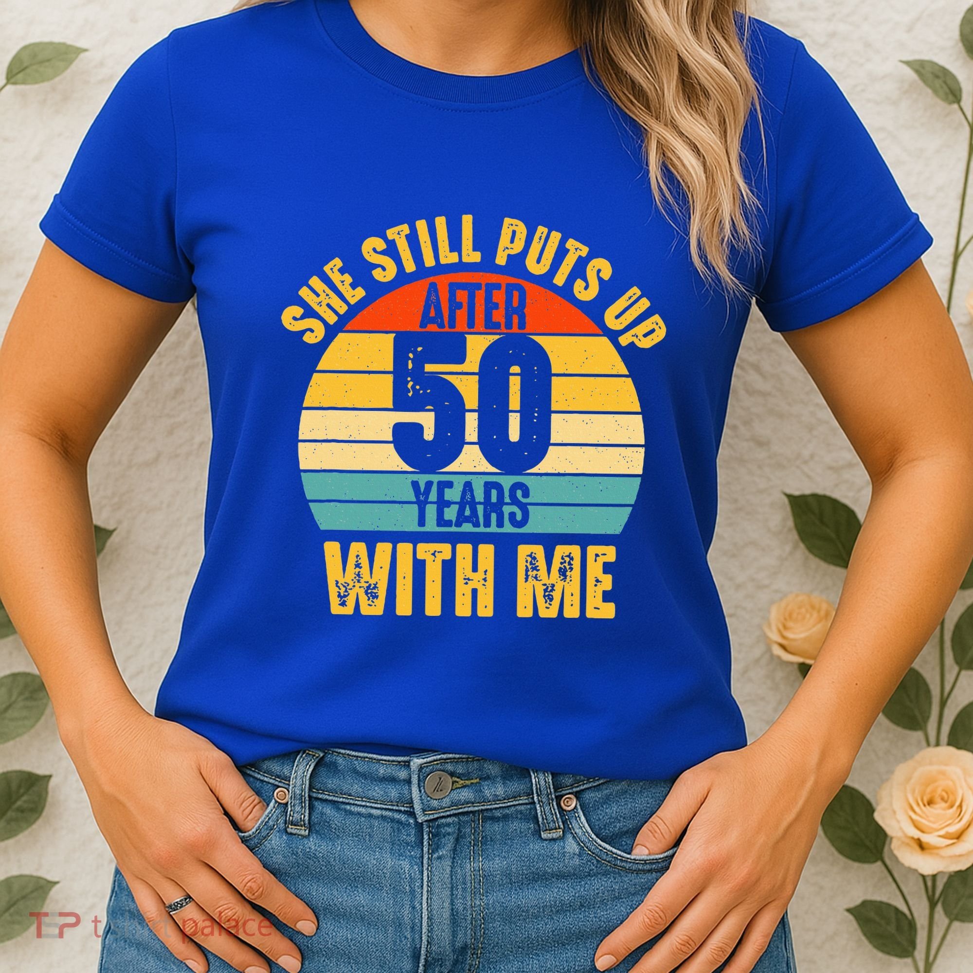 50 Year Marriage Husband 50th Wedding Anniversary Women's T-Shirt