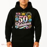 50 Year Old & Fabulous 50th Birthday Cute Hoodie thumb 2