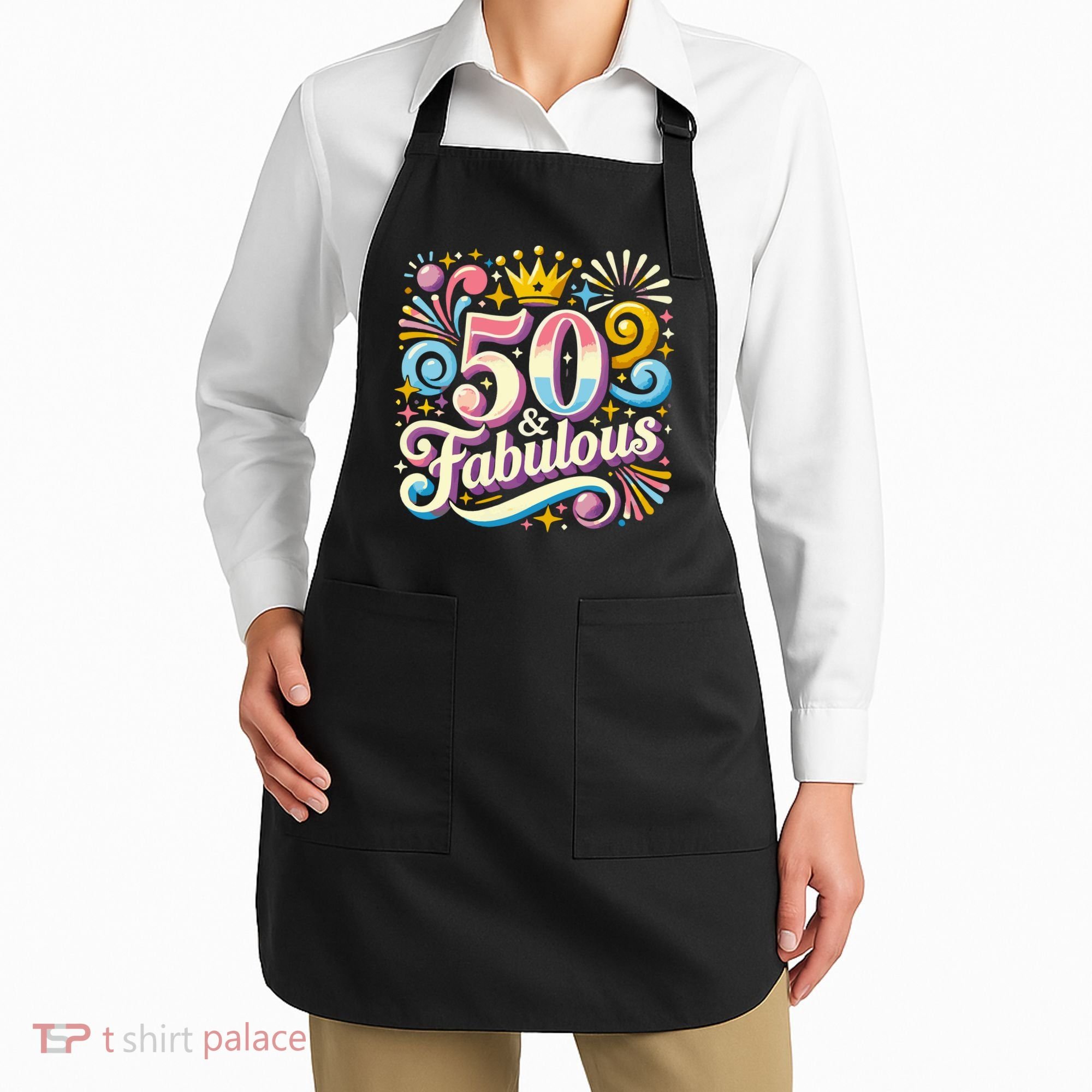 50 Year Old & Fabulous 50th Birthday Cute Apron