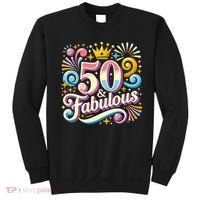 50 Year Old & Fabulous 50th Birthday Cute Sweatshirt thumb 0