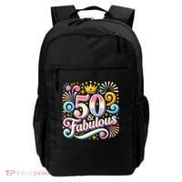 50 Year Old & Fabulous 50th Birthday Cute Backpack thumb 0