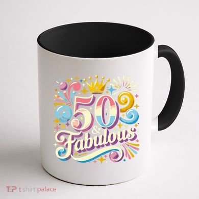 50 Year Old & Fabulous 50th Birthday Cute Coffee Mug back