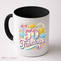 50 Year Old & Fabulous 50th Birthday Cute Coffee Mug thumb 0