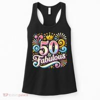 50 Year Old & Fabulous 50th Birthday Cute Women's Tank Top thumb 0