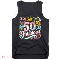 50 Year Old & Fabulous 50th Birthday Cute Tank Top thumb 0