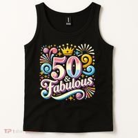 50 Year Old & Fabulous 50th Birthday Cute Tank Top thumb 2