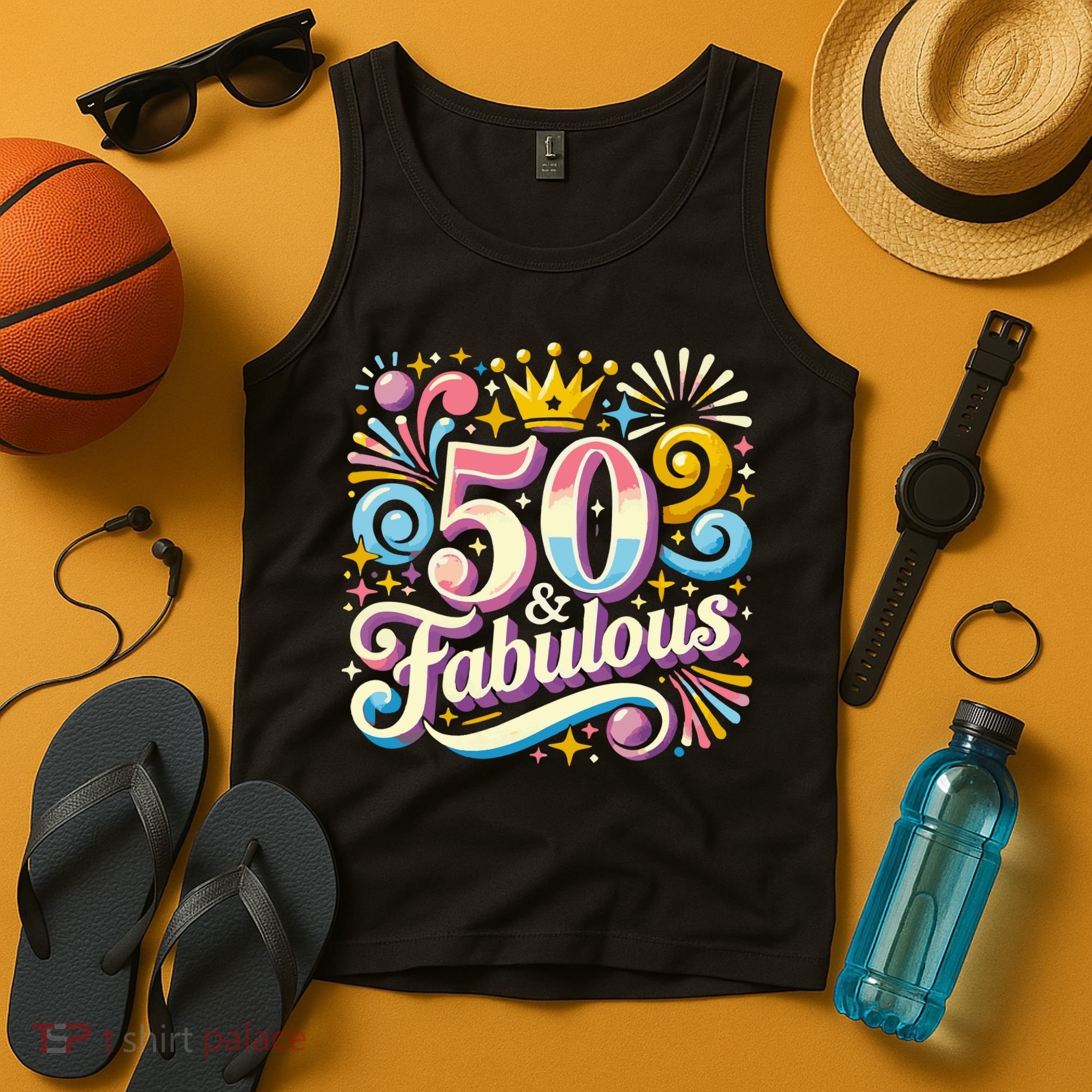 50 Year Old & Fabulous 50th Birthday Cute Tank Top