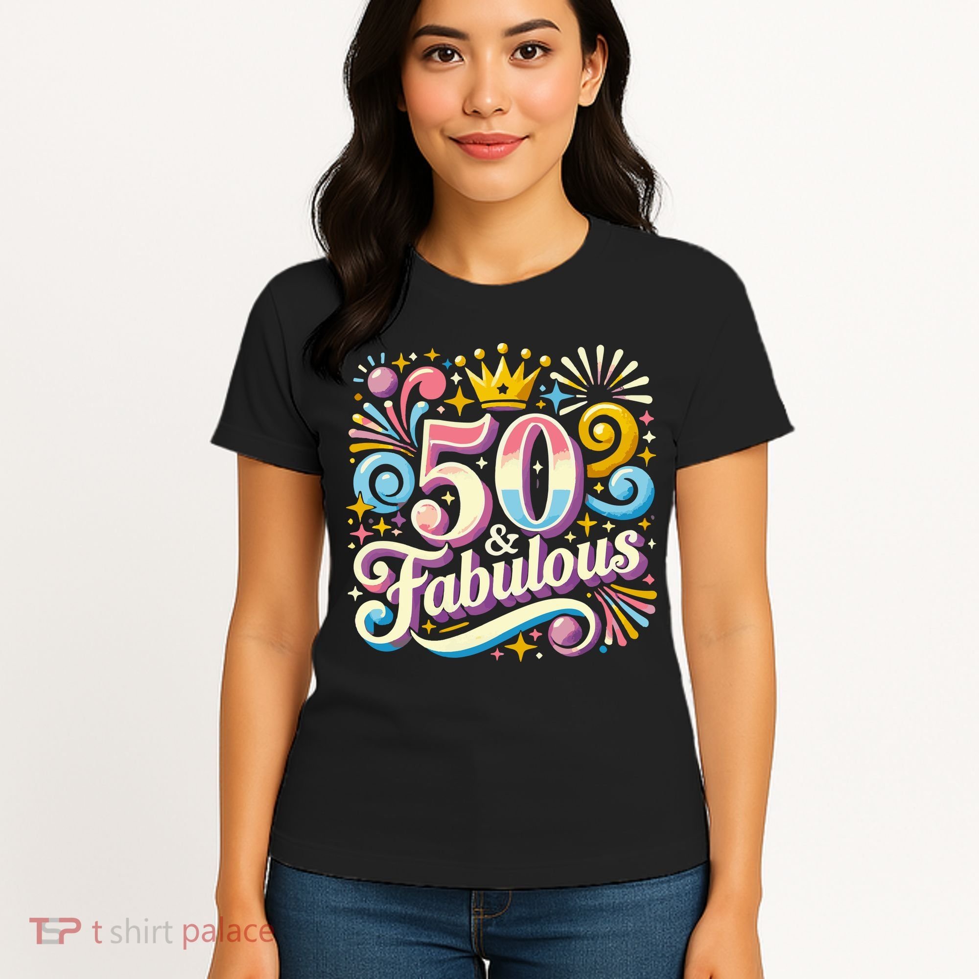 50 Year Old & Fabulous 50th Birthday Cute Women's T-Shirt