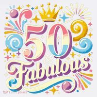 50 Year Old & Fabulous 50th Birthday Cute Comfort Colors Garment-Dyed Hooded Sweatshirt thumb 2