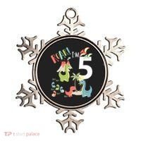 5 Year Old Roar Im 5 5th Birthday Boy T Rex Dinosaur Ornament thumb 0