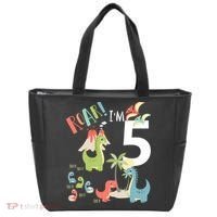 5 Year Old Roar Im 5 5th Birthday Boy T Rex Dinosaur Tote Bag thumb 0