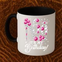 50 Years Old It's My 50th Birthday Funny Pink Diamond Shoes Coffee Mug thumb 2