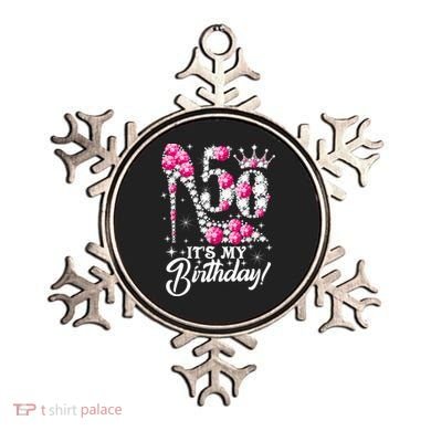 50 Years Old It's My 50th Birthday Funny Pink Diamond Shoes Ornament