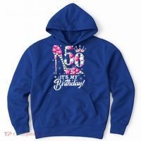 50 Years Old It's My 50th Birthday Funny Pink Diamond Shoes Hoodie thumb 0