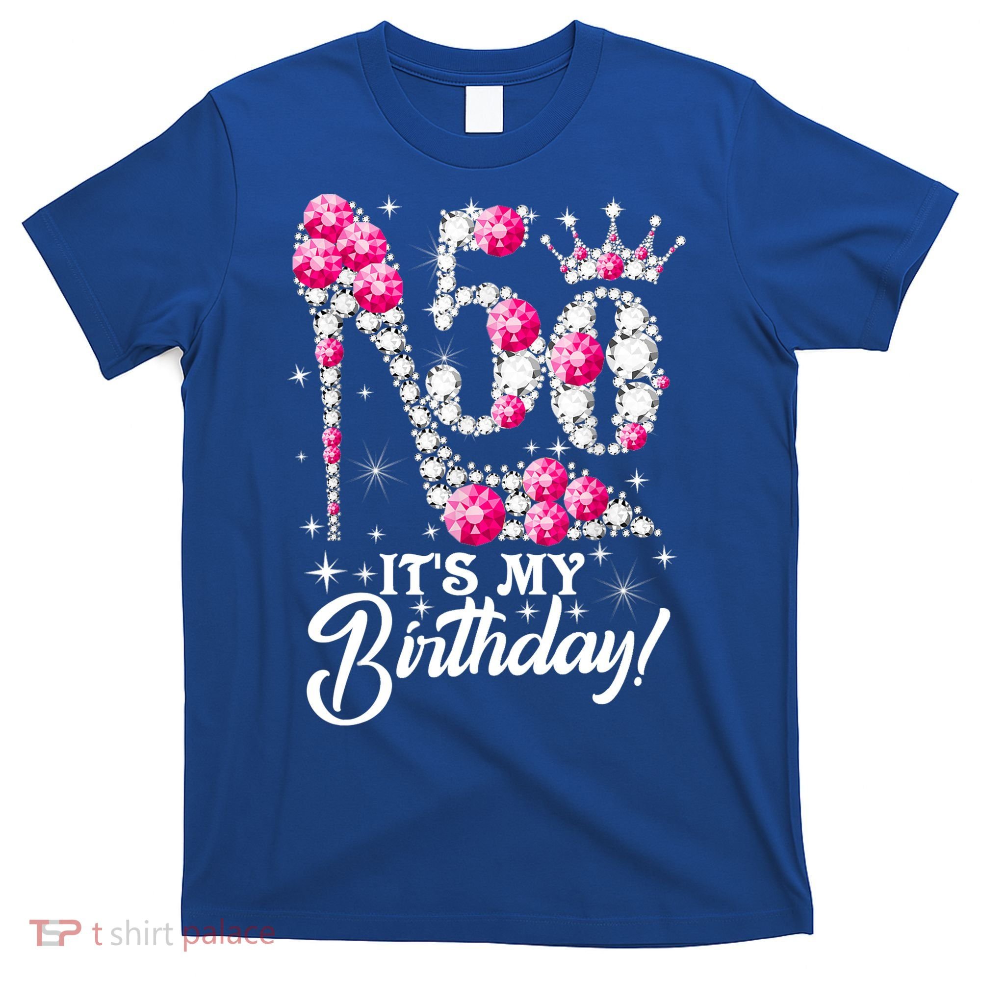 50 Years Old It's My 50th Birthday Funny Pink Diamond Shoes T-Shirt