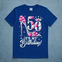 50 Years Old It's My 50th Birthday Funny Pink Diamond Shoes T-Shirt thumb 5