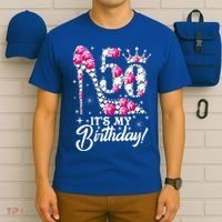 50 Years Old It's My 50th Birthday Funny Pink Diamond Shoes T-Shirt thumb 6