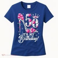 50 Years Old It's My 50th Birthday Funny Pink Diamond Shoes Women's T-Shirt thumb 0