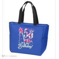 50 Years Old It's My 50th Birthday Funny Pink Diamond Shoes Tote Bag thumb 3