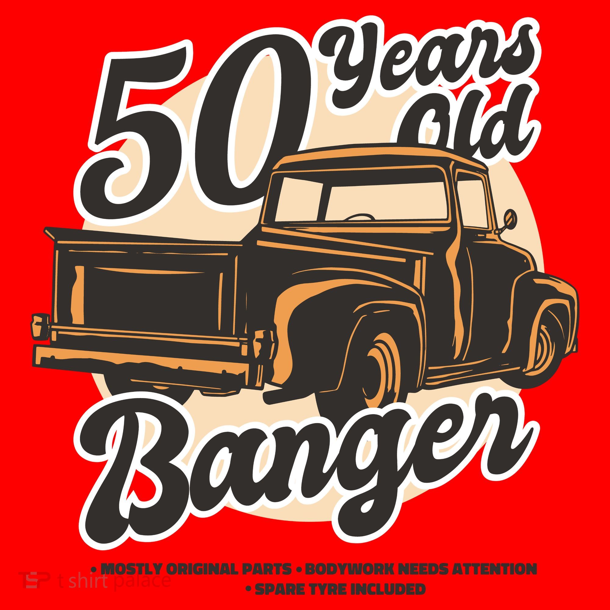 50 Years Old Banger Funny Birthday Santa Hat