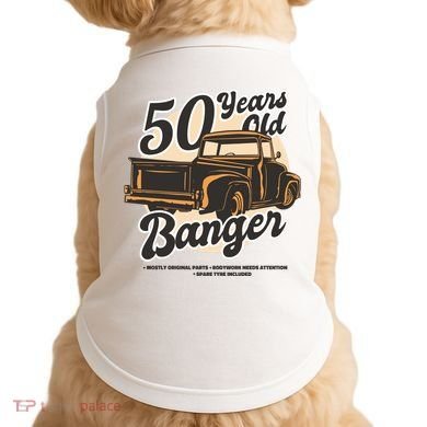50 Years Old Banger Funny Birthday Doggie Tank