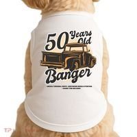 50 Years Old Banger Funny Birthday Doggie Tank thumb 0