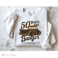 50 Years Old Banger Funny Birthday Sweatshirt thumb 2
