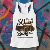 50 Years Old Banger Funny Birthday Women's Tank Top thumb 3