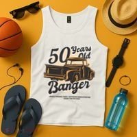 50 Years Old Banger Funny Birthday Tank Top thumb 4
