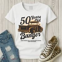 50 Years Old Banger Funny Birthday Women's T-Shirt thumb 3